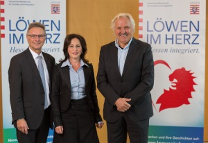 Hessische Integrationskampagne Loewen im Herz