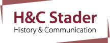 H u C Stader GmbH History and Commnucation Logo