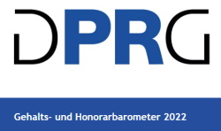 DPRG Logo Schriftzug Gehaltsbarometer 2022