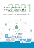 YouGov HirschTec Studie 2021 Hybrides Arbeiten Cover