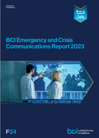 BCI Emergency and Crises Com Report 2023 Cover