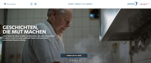 Janssen Mehr leben im Leben Website